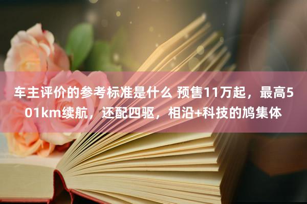 车主评价的参考标准是什么 预售11万起，最高501km续航，还配四驱，相沿+科技的鸠集体