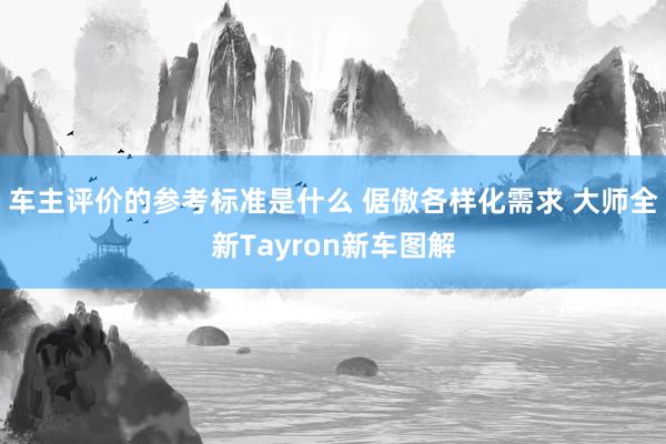 车主评价的参考标准是什么 倨傲各样化需求 大师全新Tayron新车图解